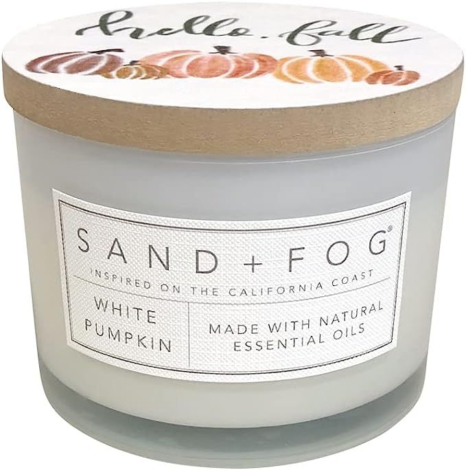 Sand + Fog White Pumpkin Scented Candles | Additional scents & Sizes | Made with Essential Oils |... | Amazon (US)