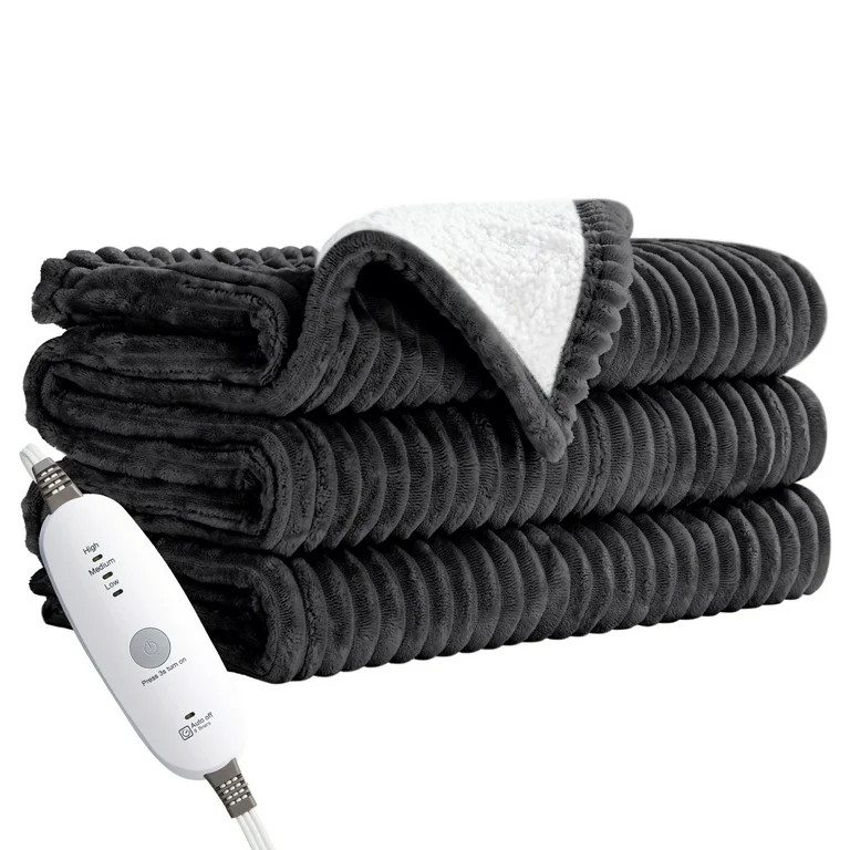 JUSTLET Heated Blanket Electric Throw, 50"x60" Heating Blanket Throw, 6 Heat Levels & 1-9 Hours A... | Walmart (US)