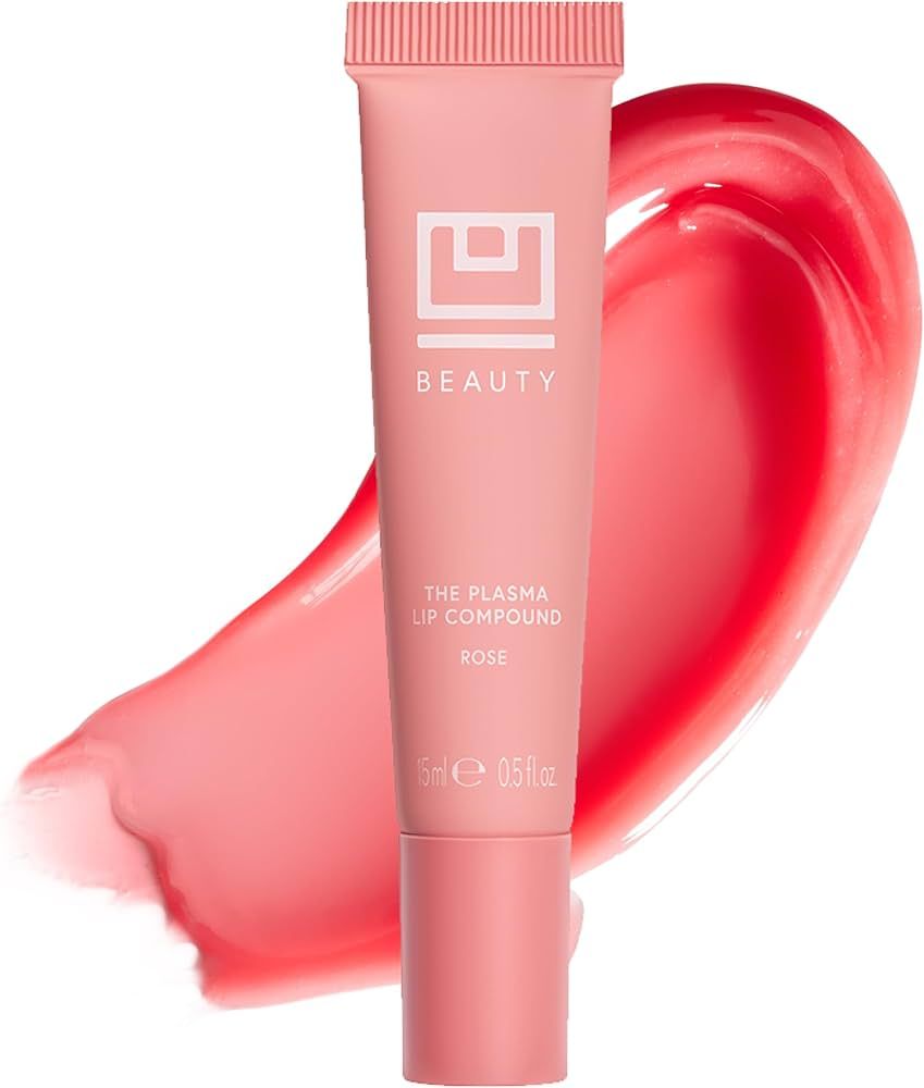 U Beauty The PLASMA Tinted Lip Compound - Sheer Pink Lip Gloss Plumping Treatment, Hyaluronic Aci... | Amazon (US)