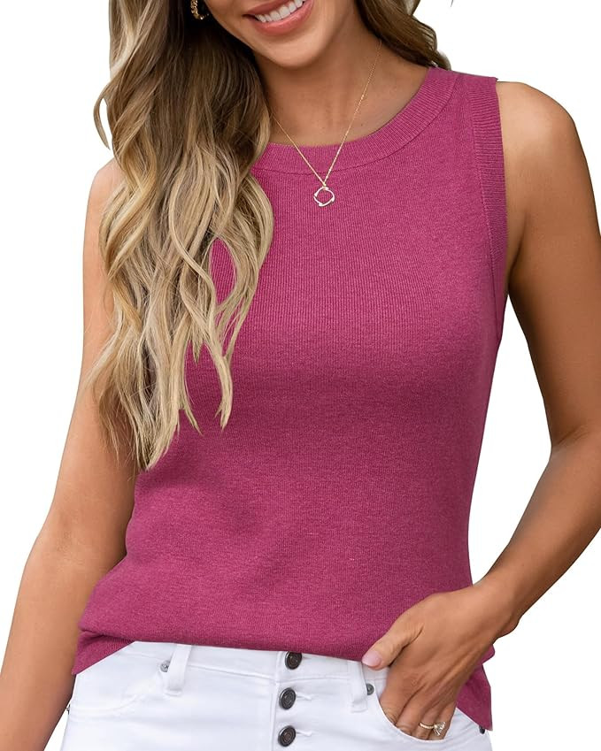 Arach&Cloz Women's Wool Blend Sweaters Non See Through All-Season Business Casual Tank 2026 | Amazon (US)