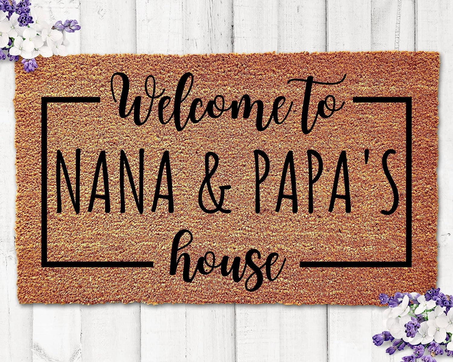 Nana and Papa's House Grandparents Doormat Gift for Grandparents Nana Papa Gift Personalized Door... | Walmart (US)