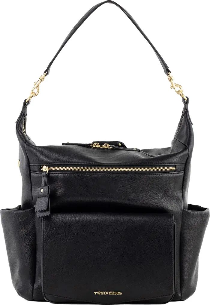 Peekaboo Faux Leather Convertible Diaper Backpack | Nordstrom