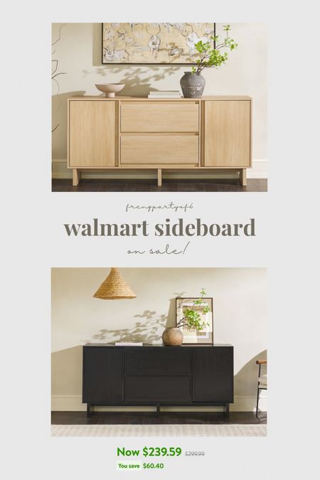 Walmart sideboard on sale, available in 2 colors!

#LTKHome #LTKSaleAlert #LTKStyleTip