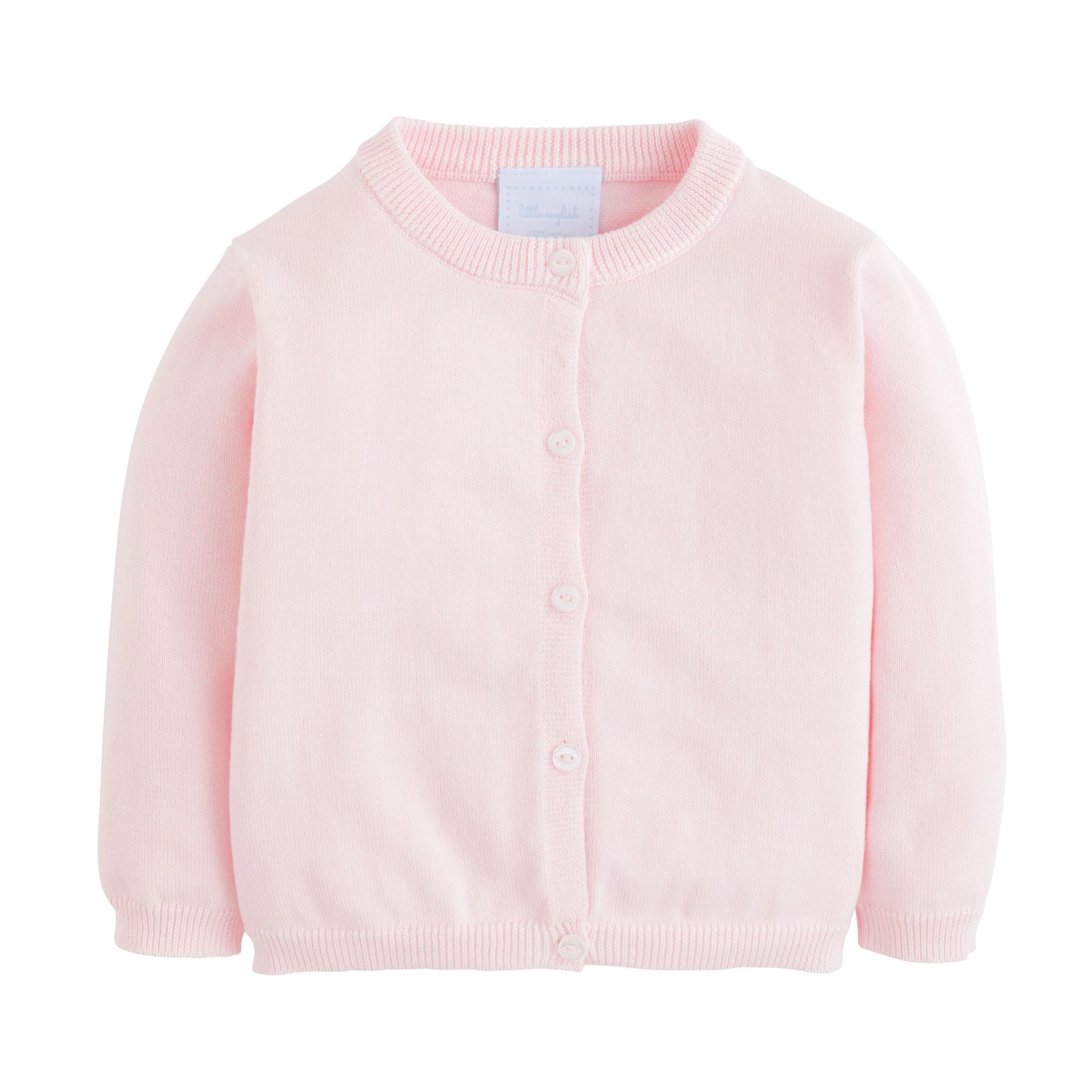 Baby Pink Cardigan - Essential Cardigan | Little English