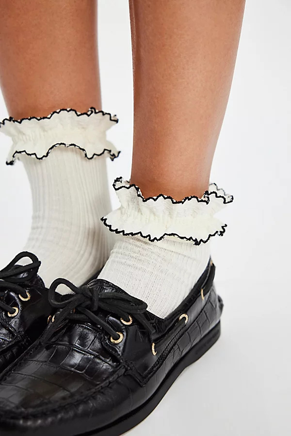 Sheer Frilly Socks | Free People (Global - UK&FR Excluded)