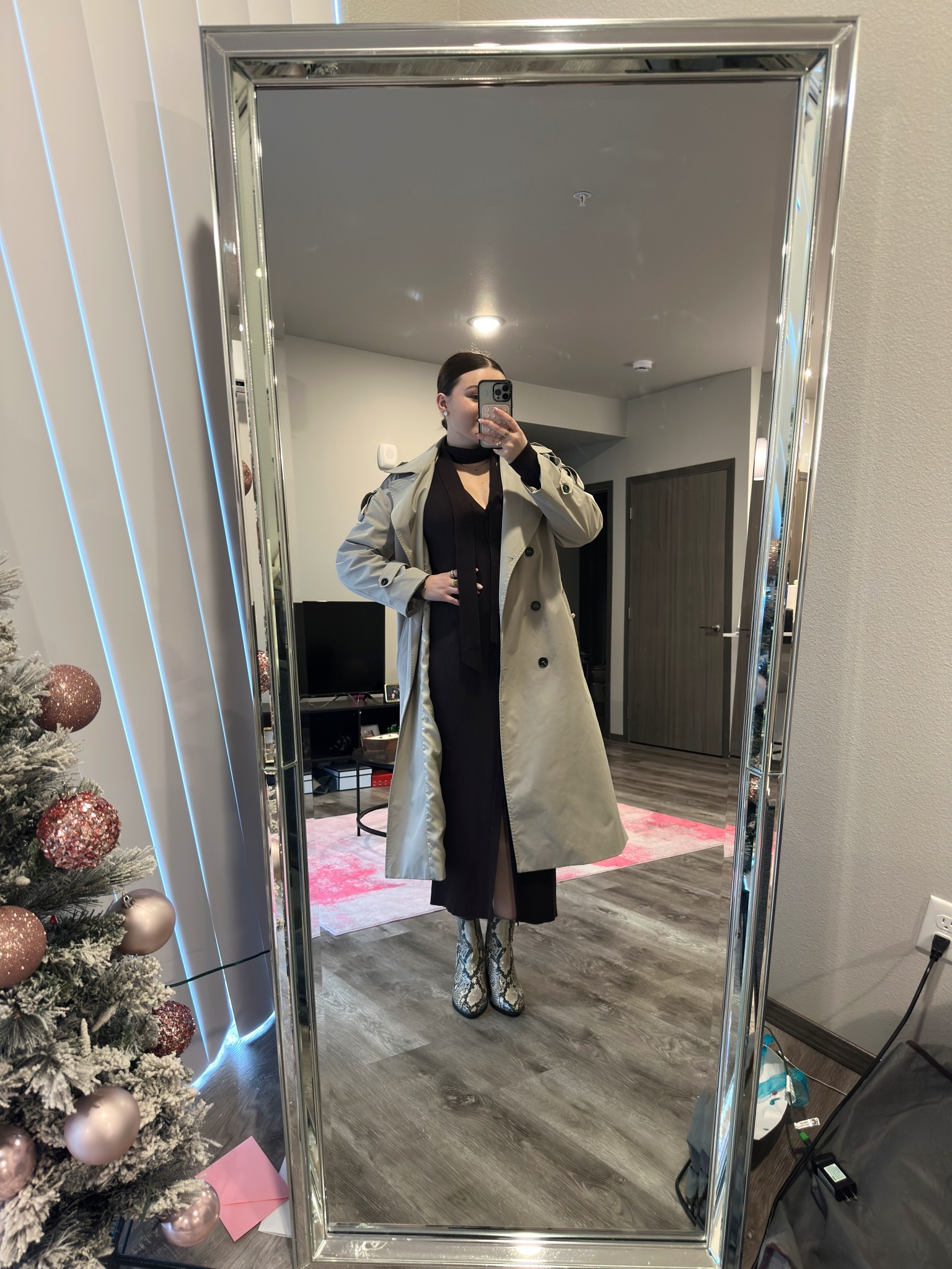 Business casual outfit for work today! Had lots of meetings so this was perfect 🤎

I’m wearing a M dress and coat with size 9 boots

#LTKWorkwear #LTKootd #LTKMidsize