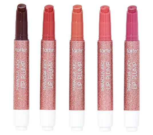 tarte Holiday Edition Maracuja Juicy Lip Plump 5-Piece Set - QVC.com | QVC