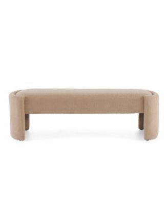 Streamdale Elegant and Simple Long - shaped Ottoman Bench, Light Camel | Macy's
