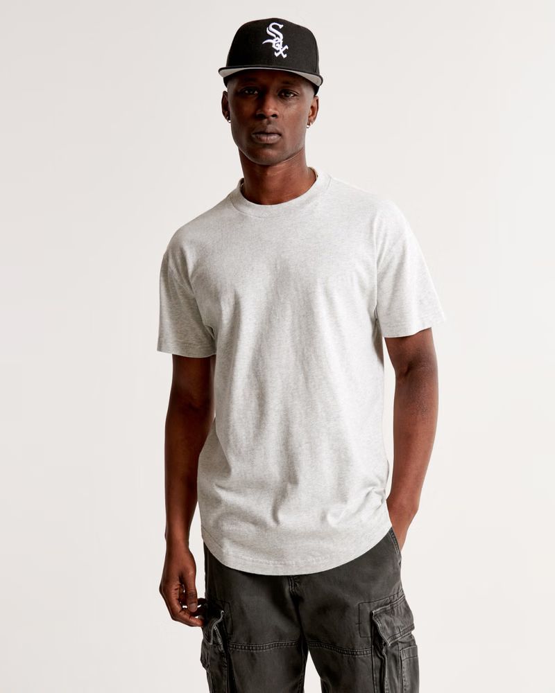 Essential Curved Hem Tee | Abercrombie & Fitch (US)