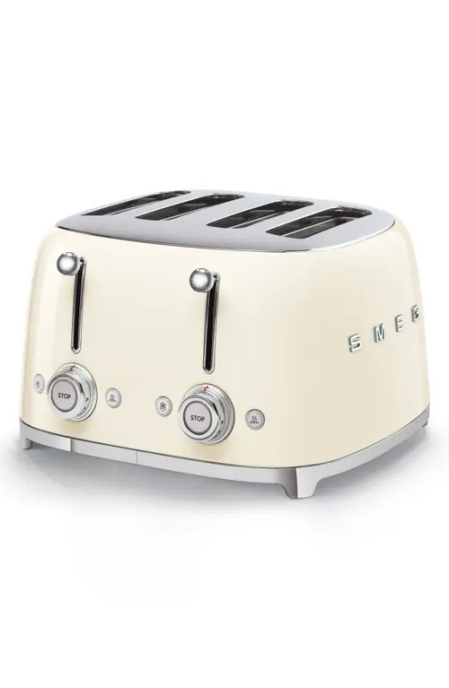smeg '50s Retro Style 4-Slice Toaster in Cream at Nordstrom | Nordstrom