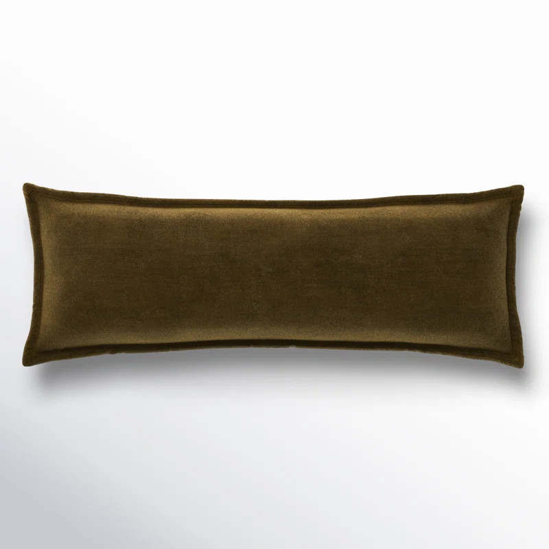 Stella Solid Faux Silk Velvet Romantic Western 14x42 inch Long Lumbar Pillow | Wayfair North America