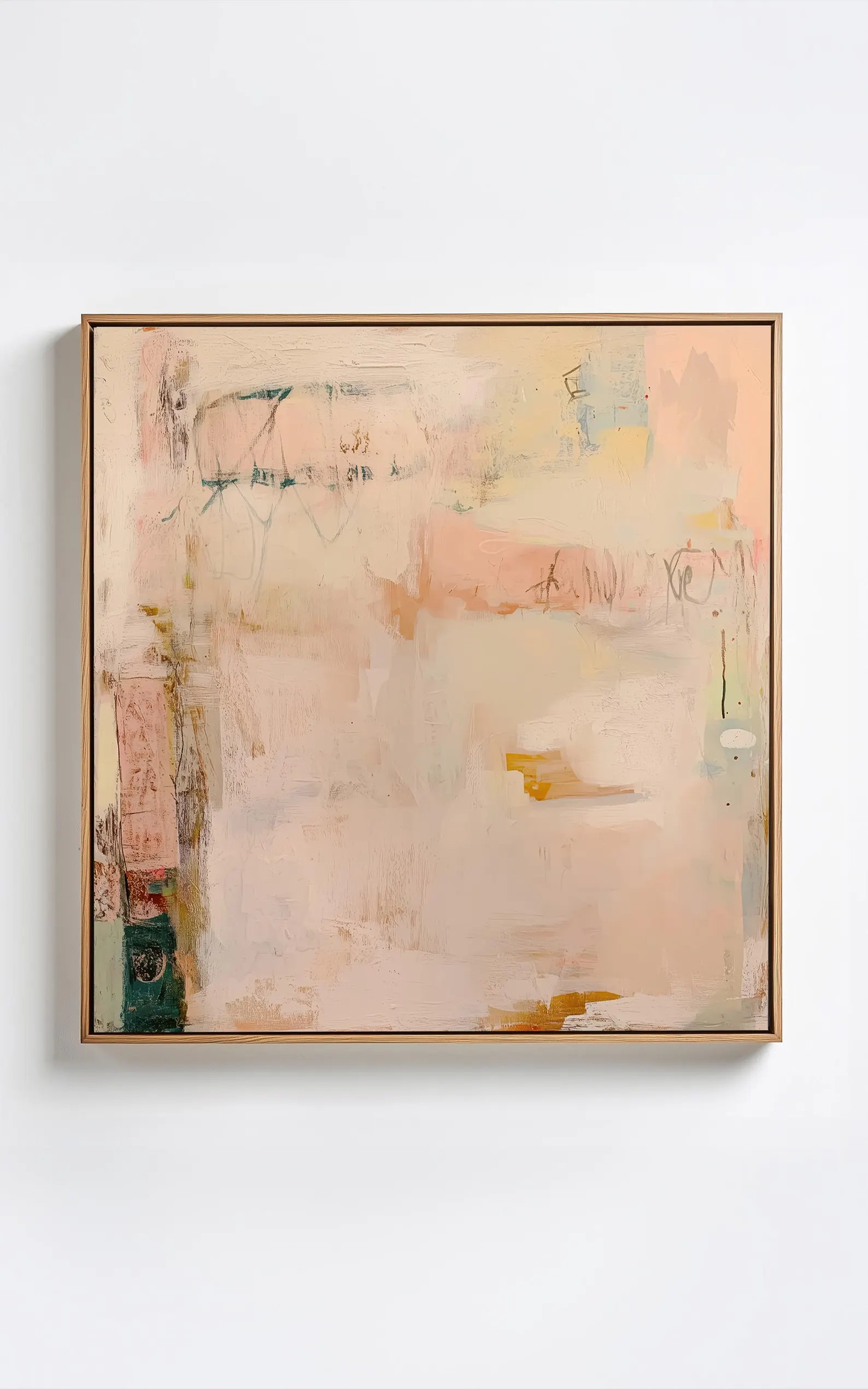 Large Minimalist Abstract Art Print - Earth Tones Modern Original Painting Framed Prints on Canva... | Etsy (US)