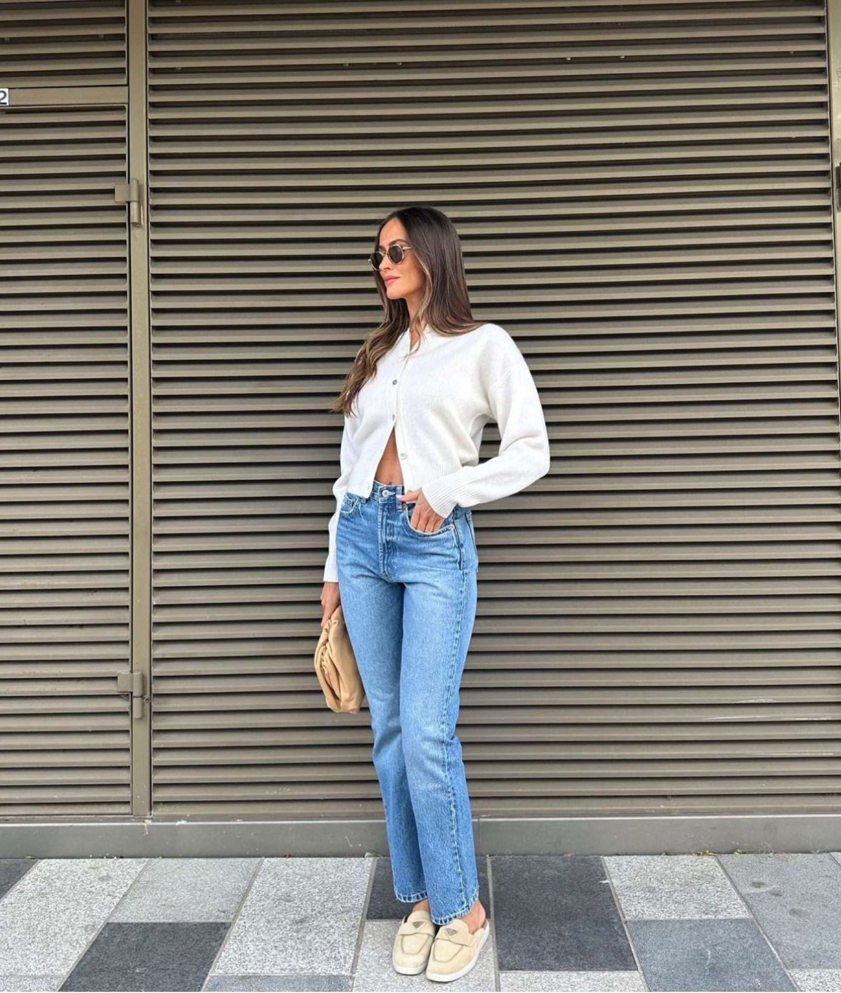 Cream cardigan, lightweight cardigan, straight leg jeans, women’s blue jeans, suede mules, loafer mules, suede loafer mules, neutral outfit, weekend outfit, spring outfit, summer outfit, prada, n peal, ray ban, Levi’s, agile

#LTKSeasonal #LTKeurope #LTKstyletip