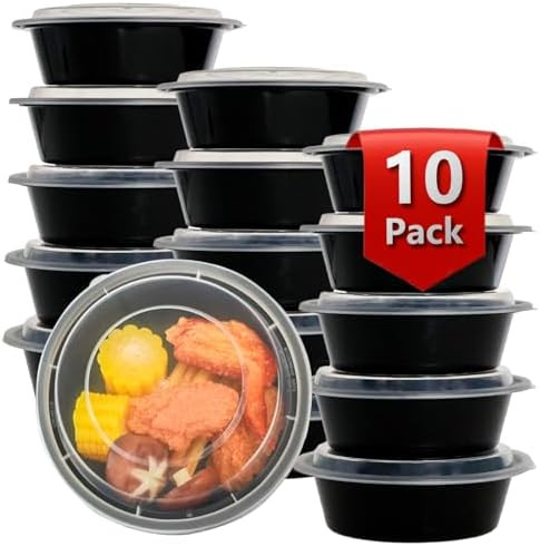 Meal Prep Containers Reusable 10 Pack-28 oz Food Storage Containers with Lids To Go Food Containe... | Amazon (US)