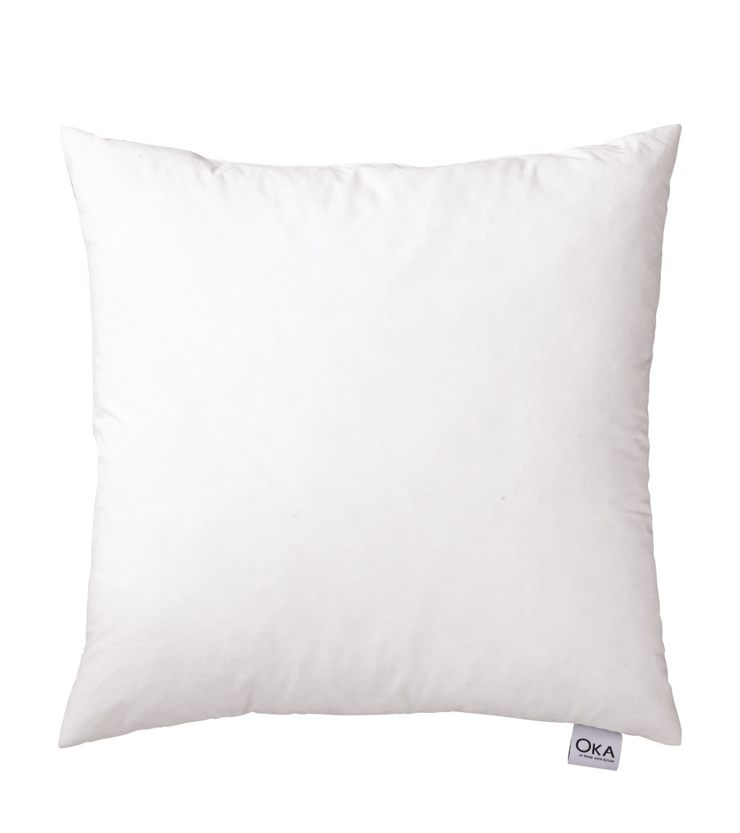 Duck Feather Filled Square Pillow Insert | OKA US