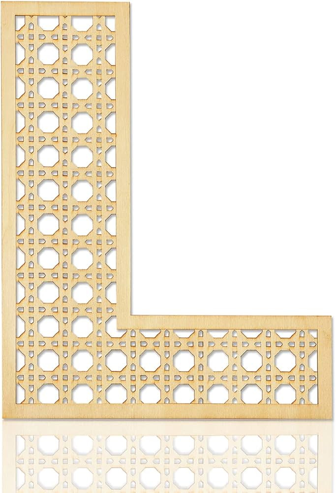 Wooden Rattan Letters for Wall Decor Rustic Wooden Letters 12 Inch Wood Letter Rattan Wall Decor ... | Amazon (US)