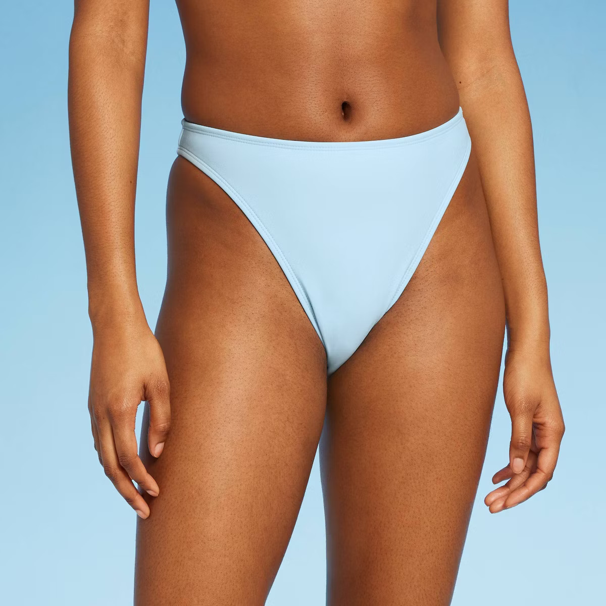 Women's Mid-Waist Extra High Leg Cheeky Bikini Bottom - Wild Fable™ | Target