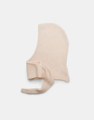 Stradivarius Basic knit balaclava in ecru | ASOS (Global)