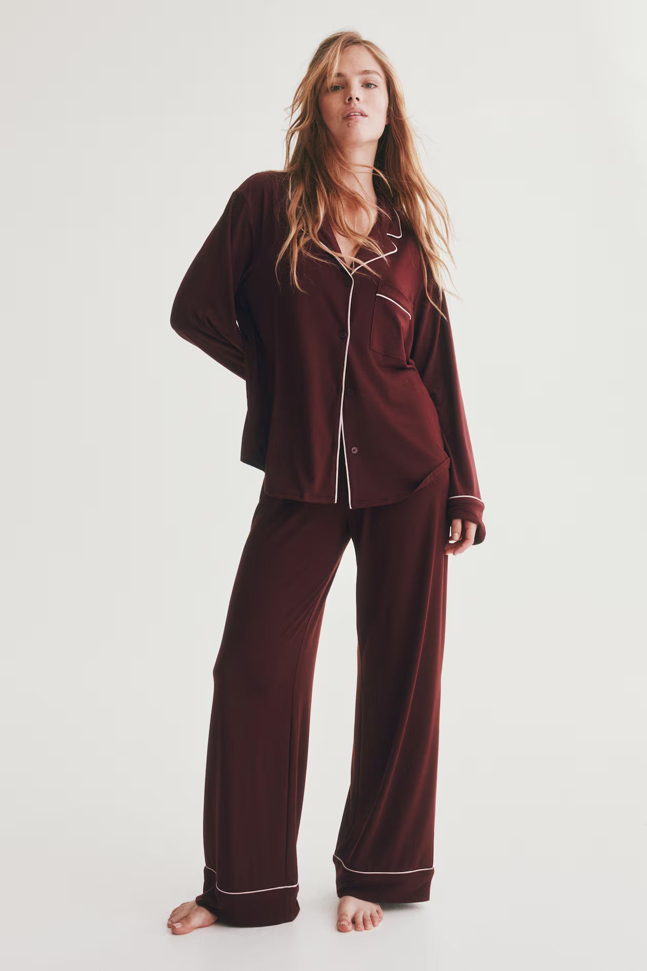 Viscose-blend pyjamas | H&M (UK, MY, IN, SG, PH, TW, HK)