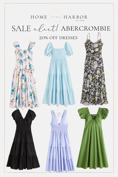 Save 20% off on Abercrombie dresses! There are so many pretty prints and styles for every occasion! 

#weddingguest #springdress #vacationstyle

#LTKsalealert #LTKSeasonal #LTKstyletip