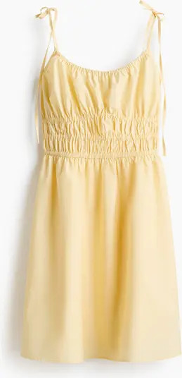 H&M Tie-strap Cotton Dress | Nordstrom | Nordstrom