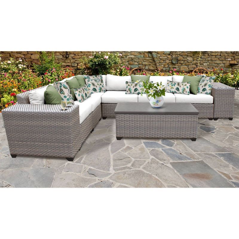 Florence 9pc Sectional Seating Group with Cushions - TK Classics | Target