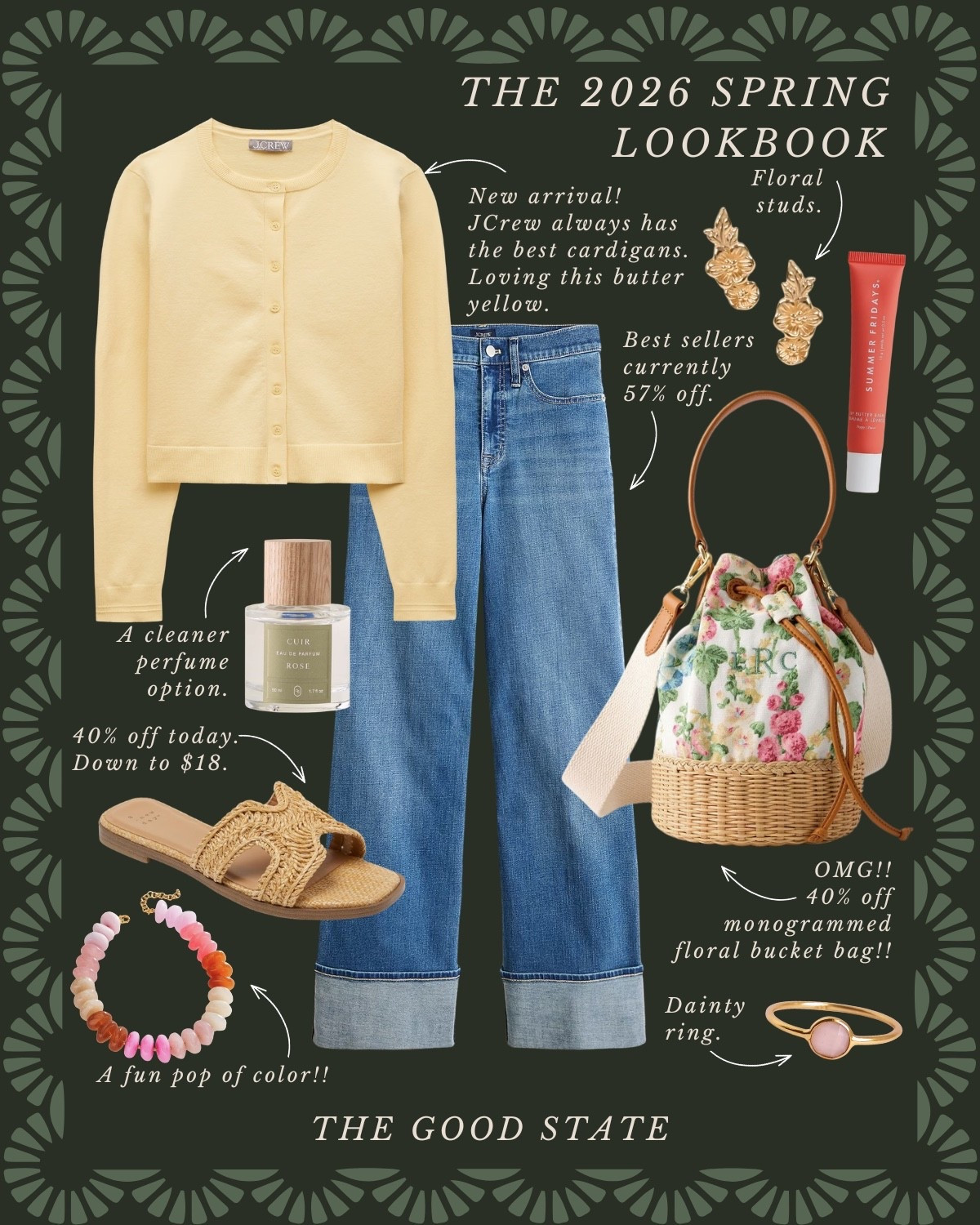 This Spring we are saying YES to happy colors!! We are saying yes to more prints and patterns. Yes to having fun getting dressed! This Lookbook is for the Spring girlies that are saying yes with me! The ones longing for the warmth of sunshine on their skin and a cool breeze blowing through their hair. Shorts and a sweatshirt weather. A flowy dress and a light cardigan. This is for the ladies counting down the days until the farmers market opens back up. The ones who love early mornings at the market—flaky croissant in one hand and a rosemary latte in the other. This is for the ones who can’t resist a bouquet of fresh flowers and are trying to figure out how to grow their own cut flower garden at home (🙋🏼‍♀️). For the ones who spend the golden evenings having a picnic with friends. For the people (like me) who always have a picnic blanket in their car. This is for the girlies love allllll things gingham, their trusty ball cap, pops of color and who firmly believe you can’t have too many neck scarves or bandanas. For the ones who love feminine details like lace trim, dainty florals and ruffles. This Spring may we slow down, breathe deep, embrace the life all around and romanticize the seemingly ordinary moments🌼

#LTKootd #LTKSaleAlert #LTKActive