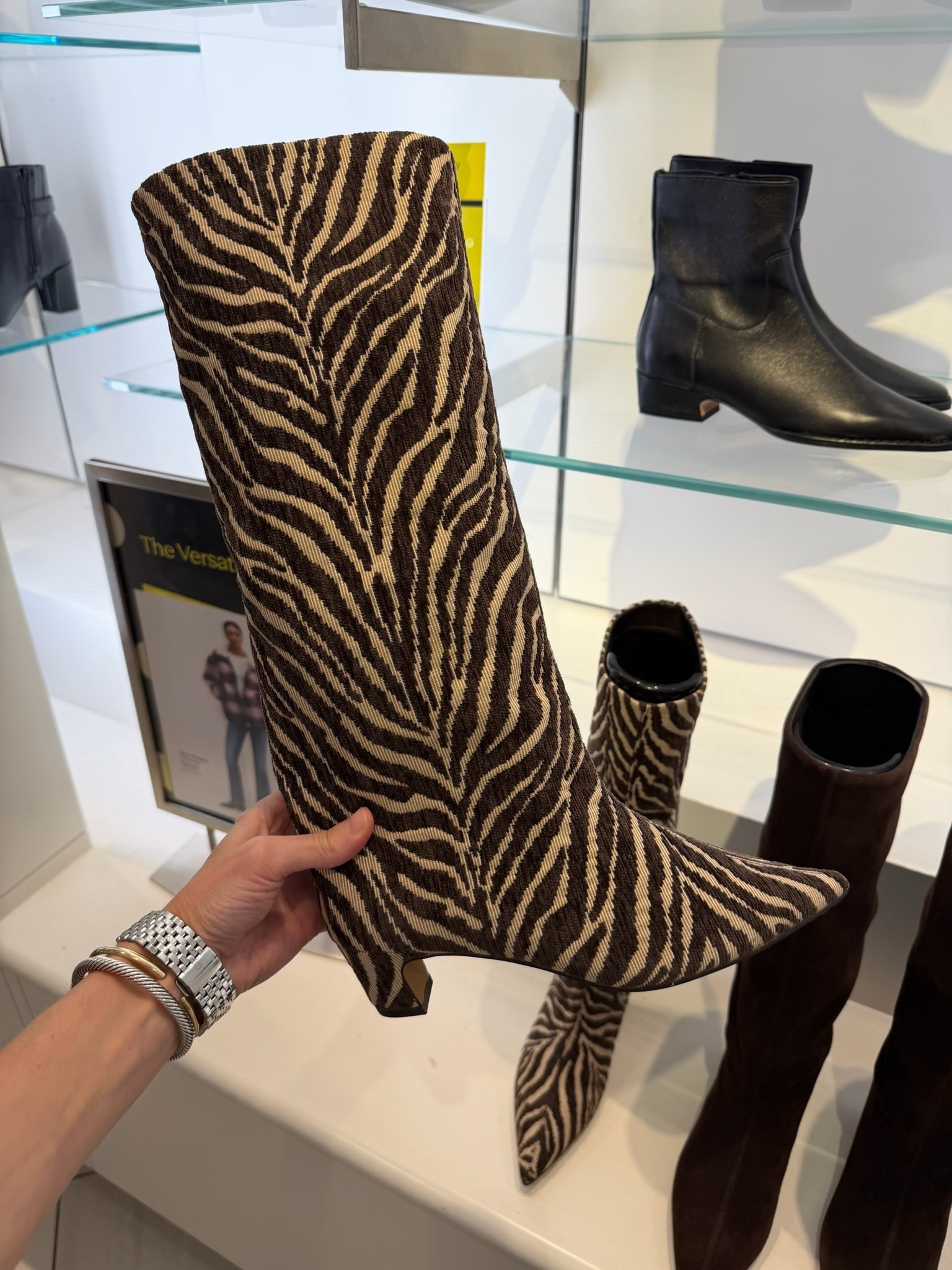 These zebra print knee-high boots are such a fun statement piece for fall outfits. Pair them with a simple sweater dress, denim, or an all-black look to let the print do all the talking. If you’re shopping the Nordstrom Anniversary Sale, these are the boots that instantly make every outfit feel more elevated.

#LTKootd #LTKSaleAlert