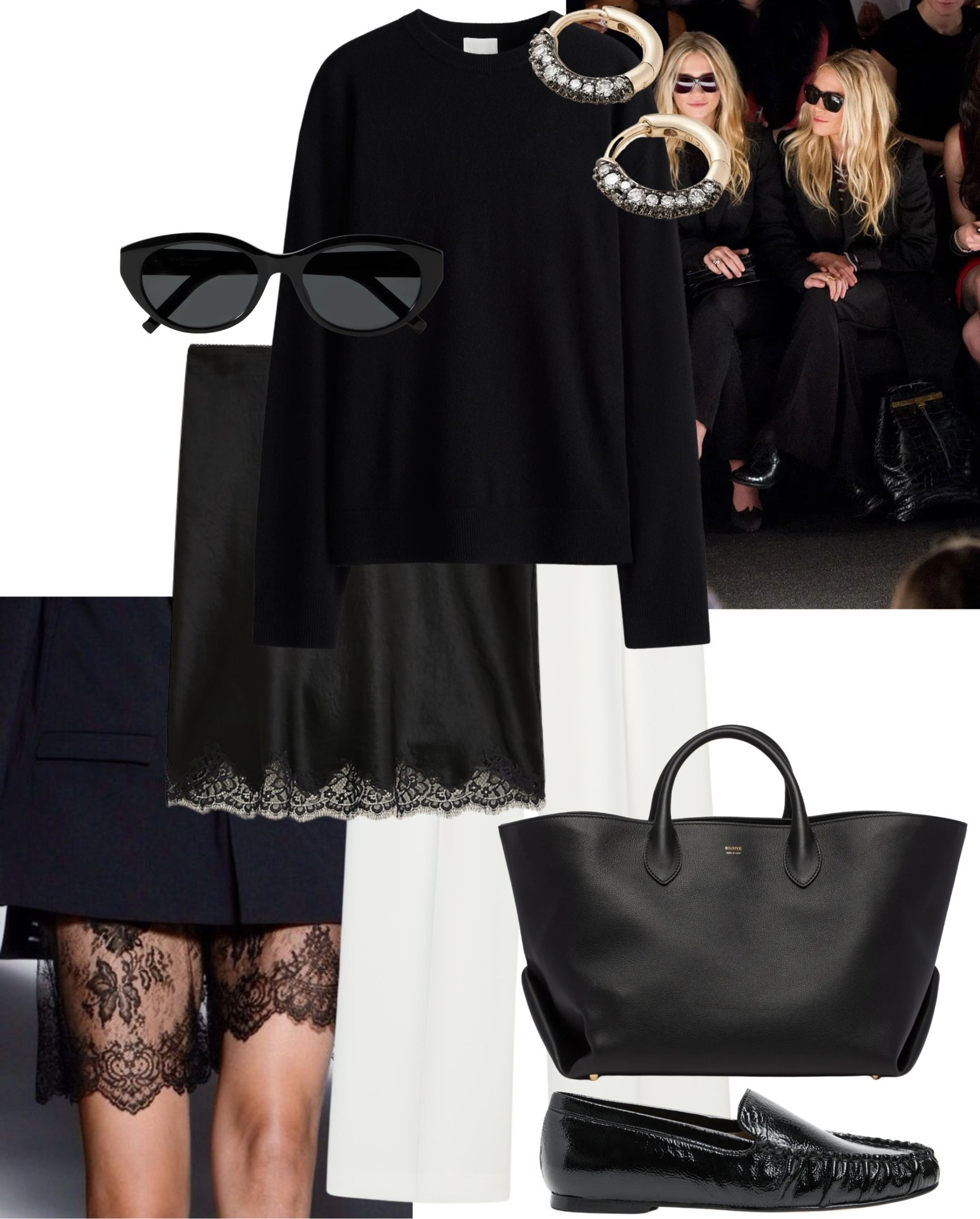 Outfit Ideas For… White Trousers + Lace Skirt  + Jumper 

Summer | spring | bag | belt | leather jacket | heels | lunch outfit | March | NAP | skirt 

#LTKsummer #LTKuk #LTKspring