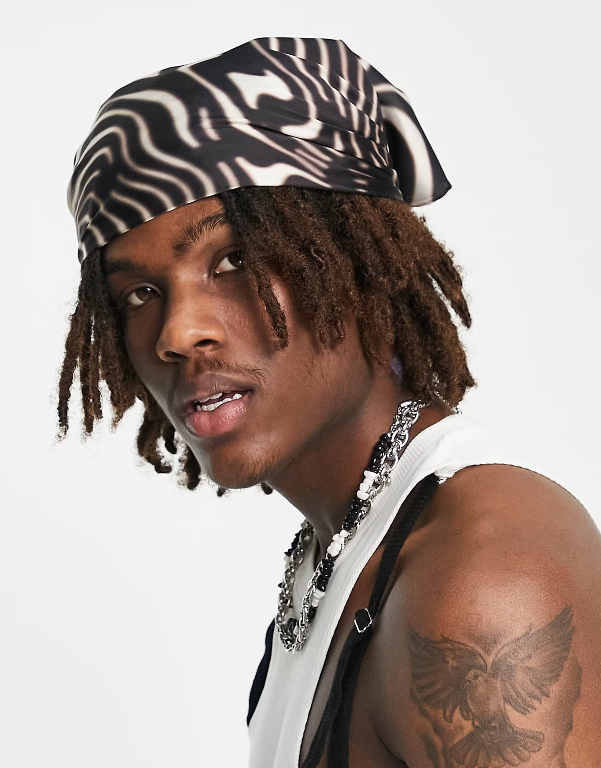 ASOS DESIGN head scarf in dark swirl print | ASOS | ASOS (Global)