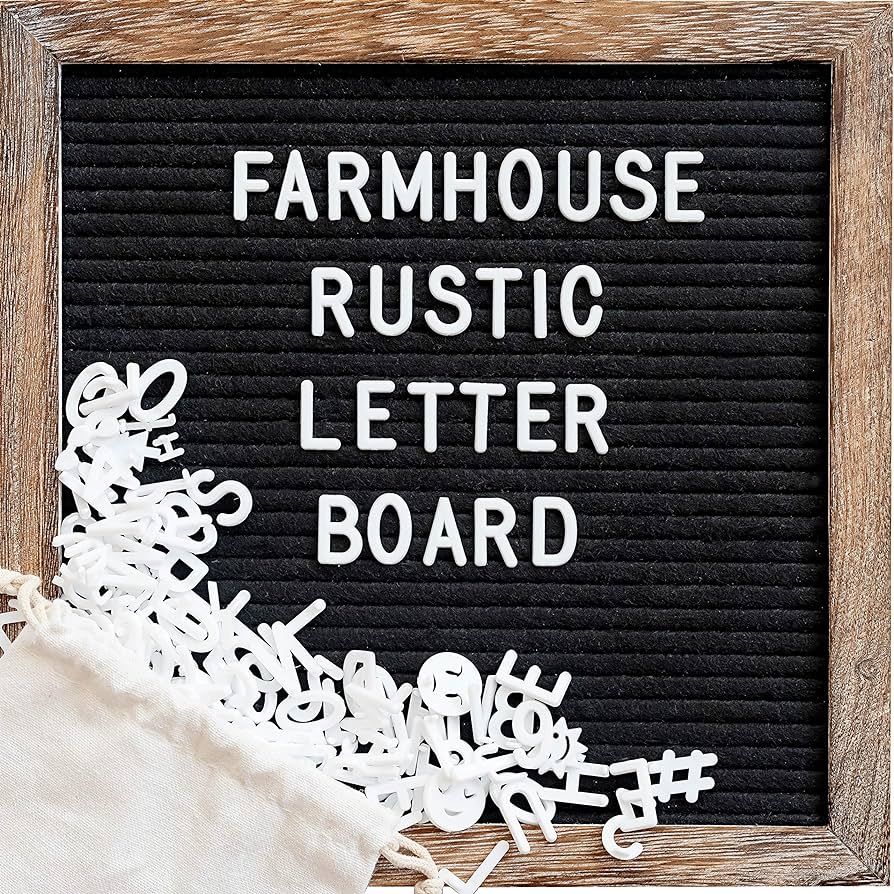 Felt Letter Board with Precut Letters Number Set 10x10 Inch, First Day School Board, Changeable B... | Amazon (US)