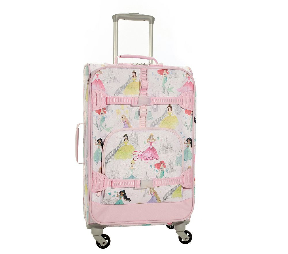 Mackenzie Disney Princess Castle Shimmer Spinner Luggage | Pottery Barn Kids
