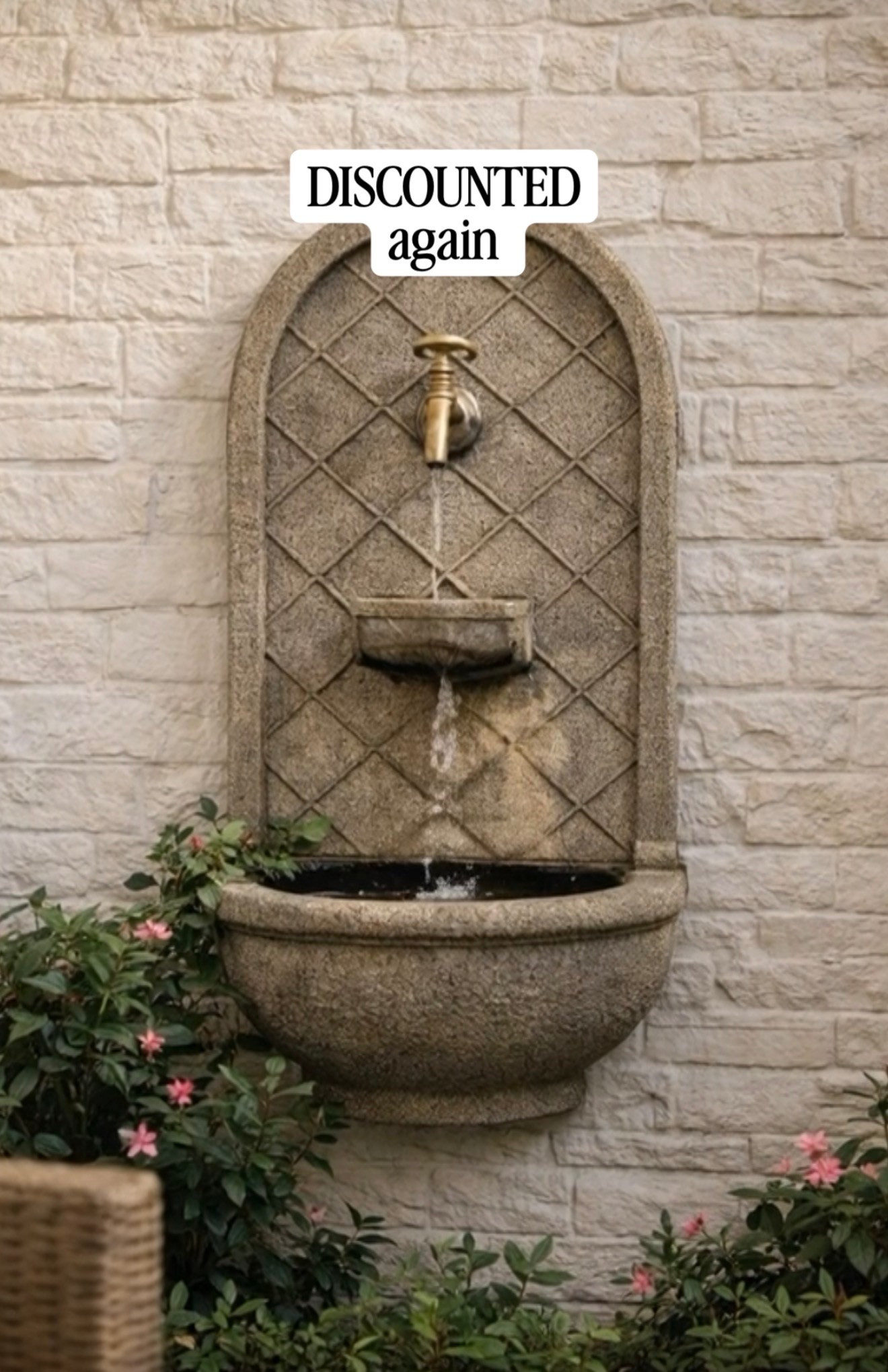 The prettiest wall fountain just got marked down again under $200. This is so beautiful and we create the perfect ambience on your porch patio outdoor fountain selling fast.

#LTKSaleAlert #LTKHome