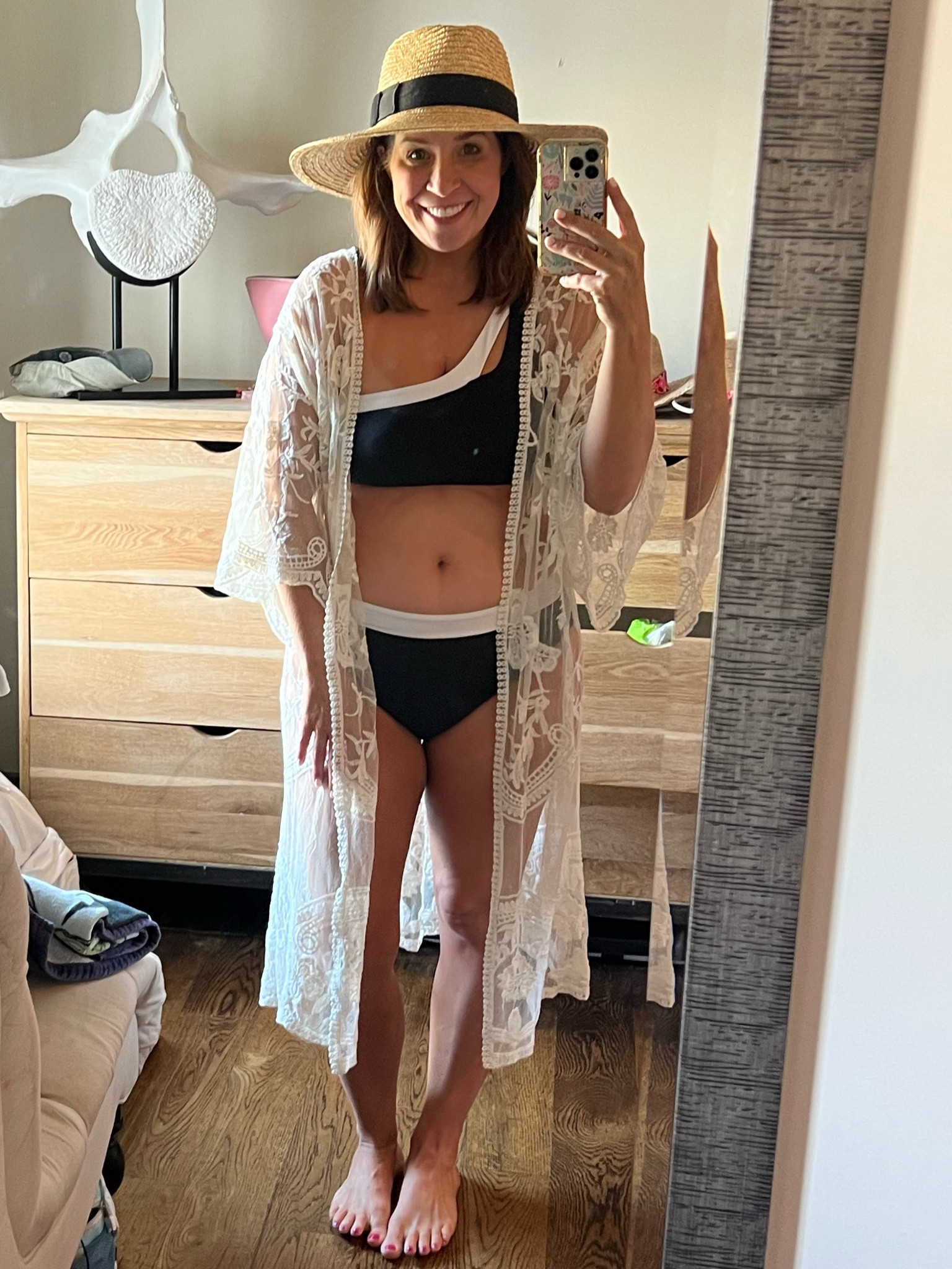 Beach Bibes

Amazon one shoulder swimsuit
Nordstrom hat
Lace coverup 

#LTKunder50 #LTKcurves #LTKswim