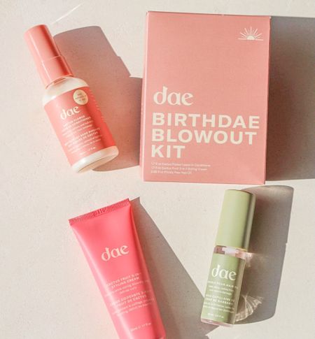 Dae Hair has the cutest Birthdae Blowout Kit in honor of their 3rd birthday!!! 3 amazing products for under $50 🌵 I use their classic Shampoo and Conditioner and I LOVE THEM!! An amazing woman owned company!

#LTKunder50 #LTKbeauty #LTKFind