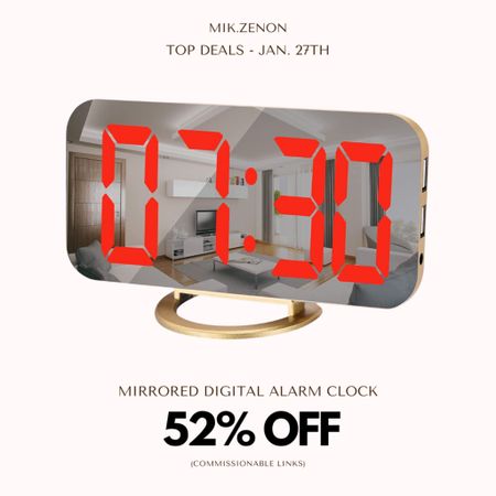Sale Alert! 52% off this digital mirror clock that comes with a USB charger! 

#LTKsalealert #LTKunder50 #LTKhome