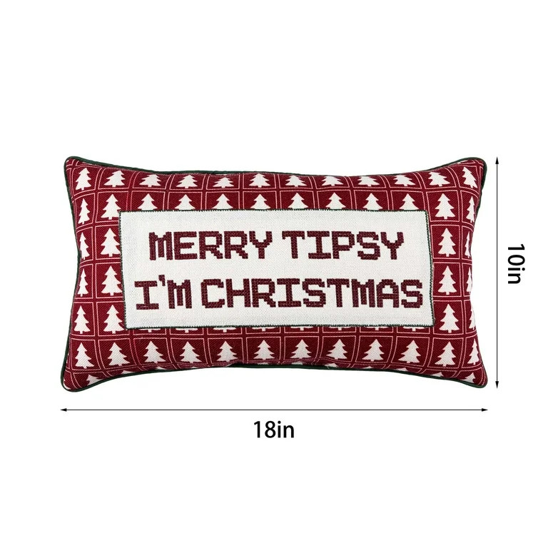 Holiday Time DC Tree Lumbar Pillow,Width is 18inch,Height is 10inch | Walmart (US)