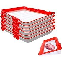 Amazon.com: Food Preservation Trays- Stackable, Reusable Food Tray with Plastic Lid, Durable，Superio | Amazon (US)