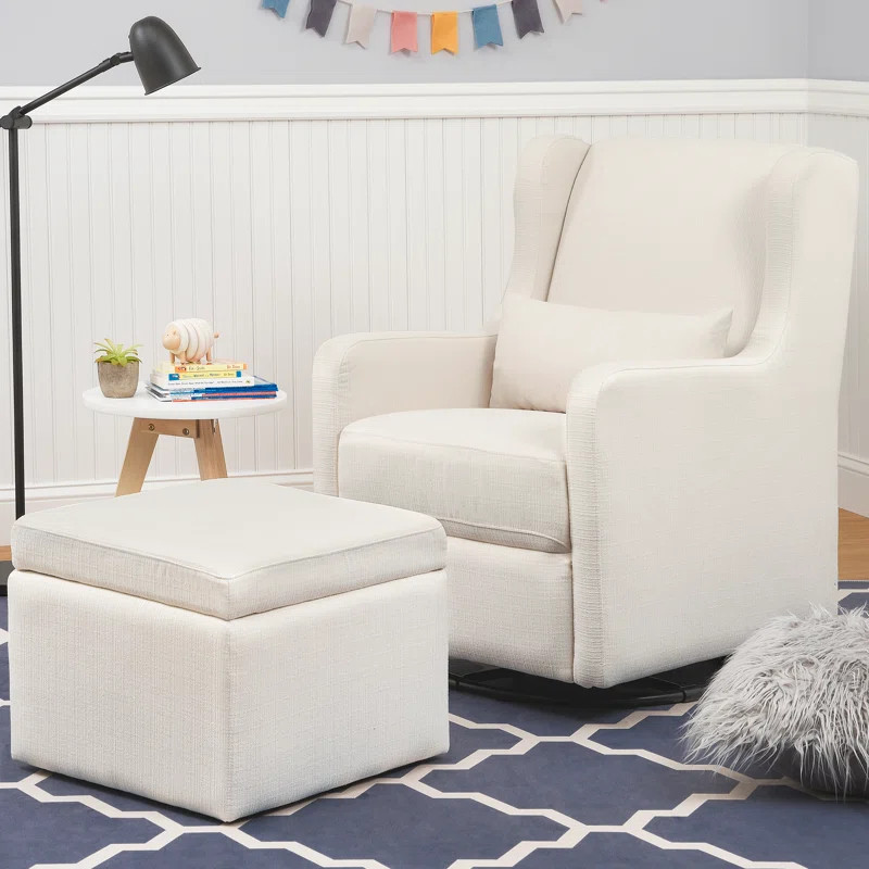 Adrian Swivel Glider and Ottoman | Wayfair North America