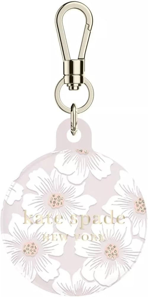 Kate Spade New York AirTag Holder with Gold Ring Clip - Protective Case for Apple AirTag - Hollyh... | Amazon (US)