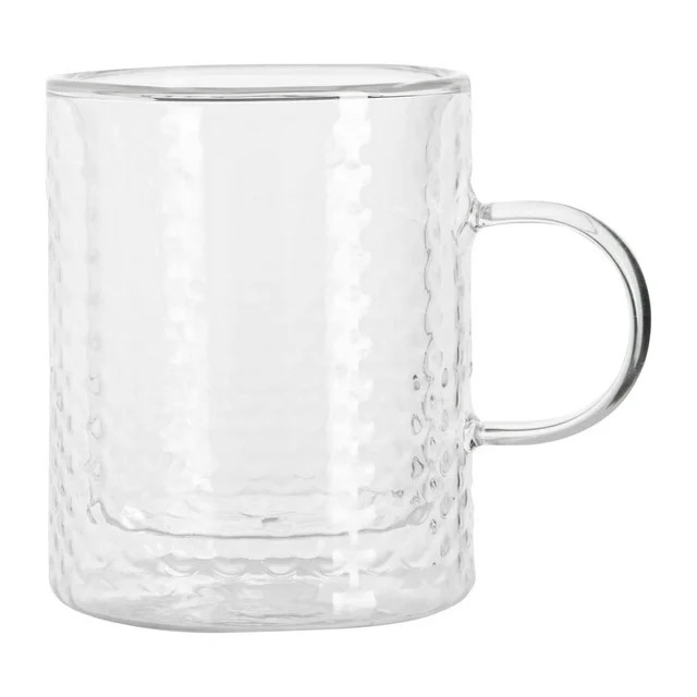 Mainstays 12 oz Double Wall Glass Mug - Safe for Cold Brew & Hot Coffee | Walmart (US)