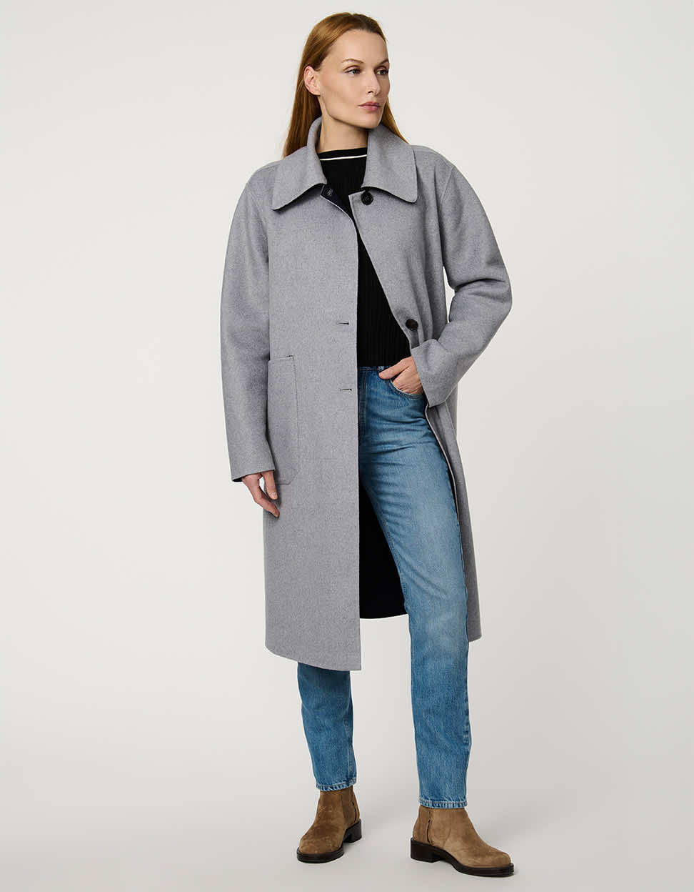 Pembroke Wool Coat | Bernardo Fashions