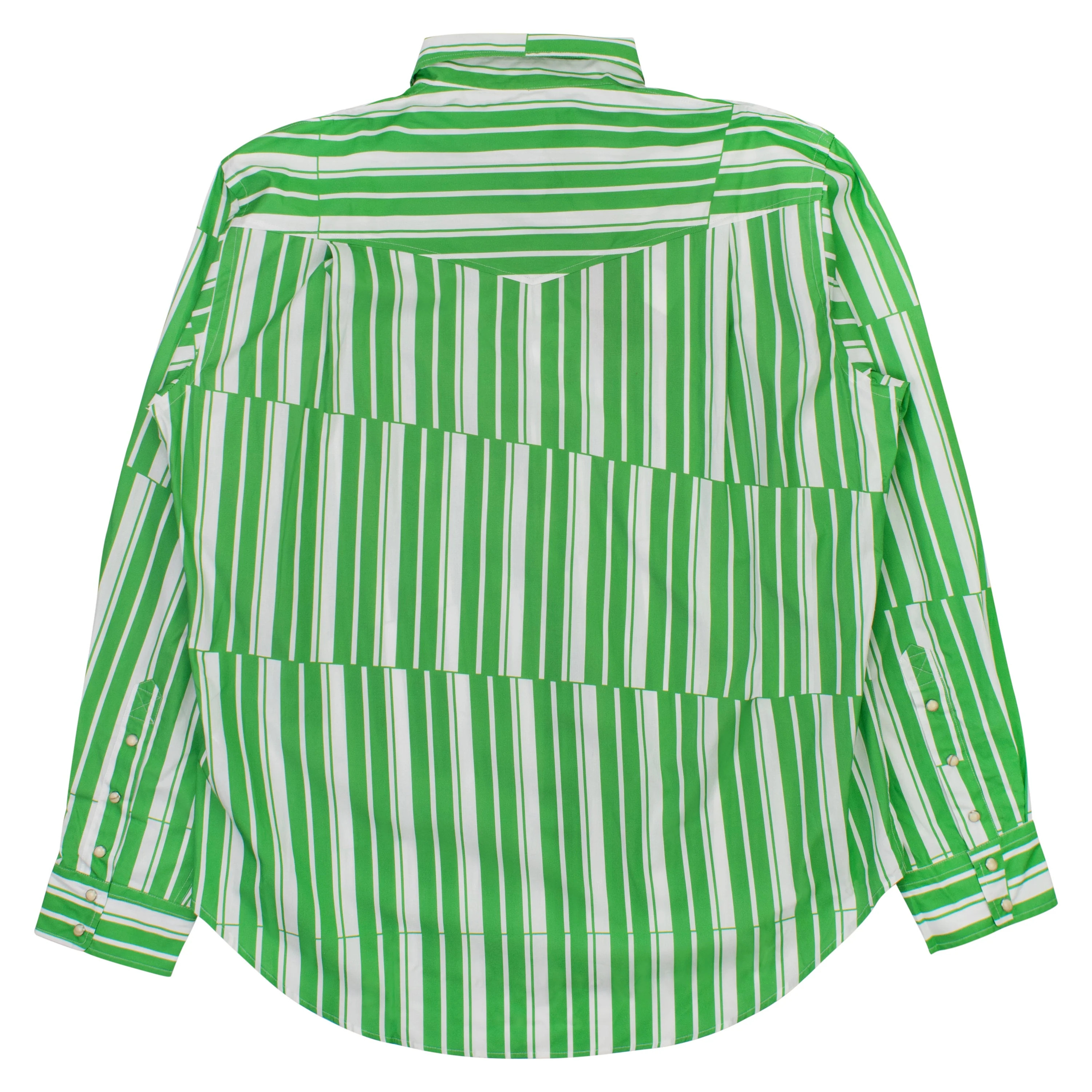 Phipps L/S Rockhound Shirt Tectonic Stripe - Green | Shop Simon