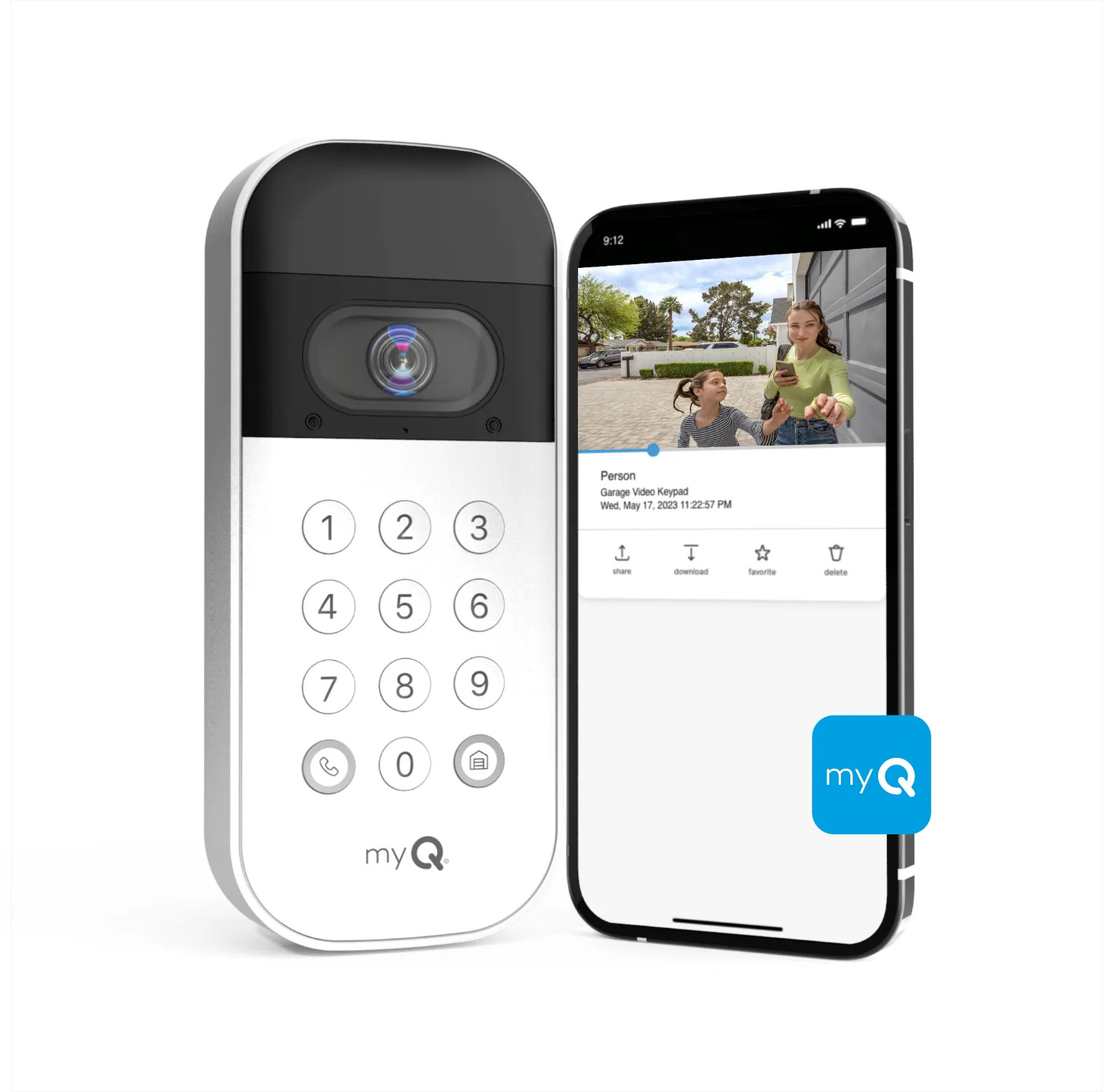 Chamberlain myQ Video Smart Wireless Garage Door Opener Keypad one_size | VKP1-MYQ | Lowe's