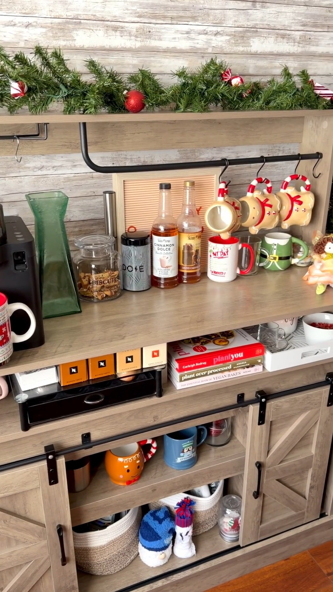 In love with my new coffee station and was so excited to decorate it for the holidays and display all of my Christmas mugs. I finally have a place for my coffee mugs and recipe books.

#LTKHome #LTKHoliday #LTKSeasonal