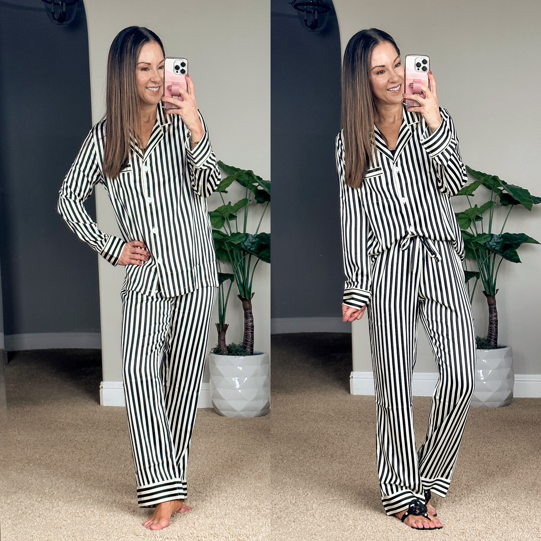 💥40% off this Gorgeous and comfy striped 2 piece satin pajama set. size xs, comes in 8 color options. Loungewear | jammies | pajama set


#LTKstyletip #LTKsalealert #LTKunder50