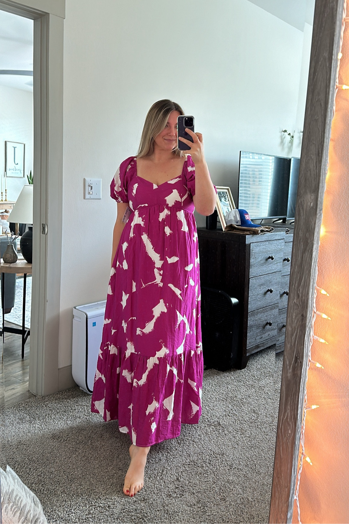 Wearing a medium. 

#LTKFindsUnder50 #LTKStyleTip #LTKMidsize