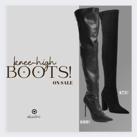 $200 marked down to $99! What a deal! These are a staple for fall and winter! I love love having my knee high and thigh high boots to throw on with black leggings and any sweater with a black jacket and call it casual cute for a date night or girls night!

#LTKshoecrush #LTKsalealert #LTKSeasonal