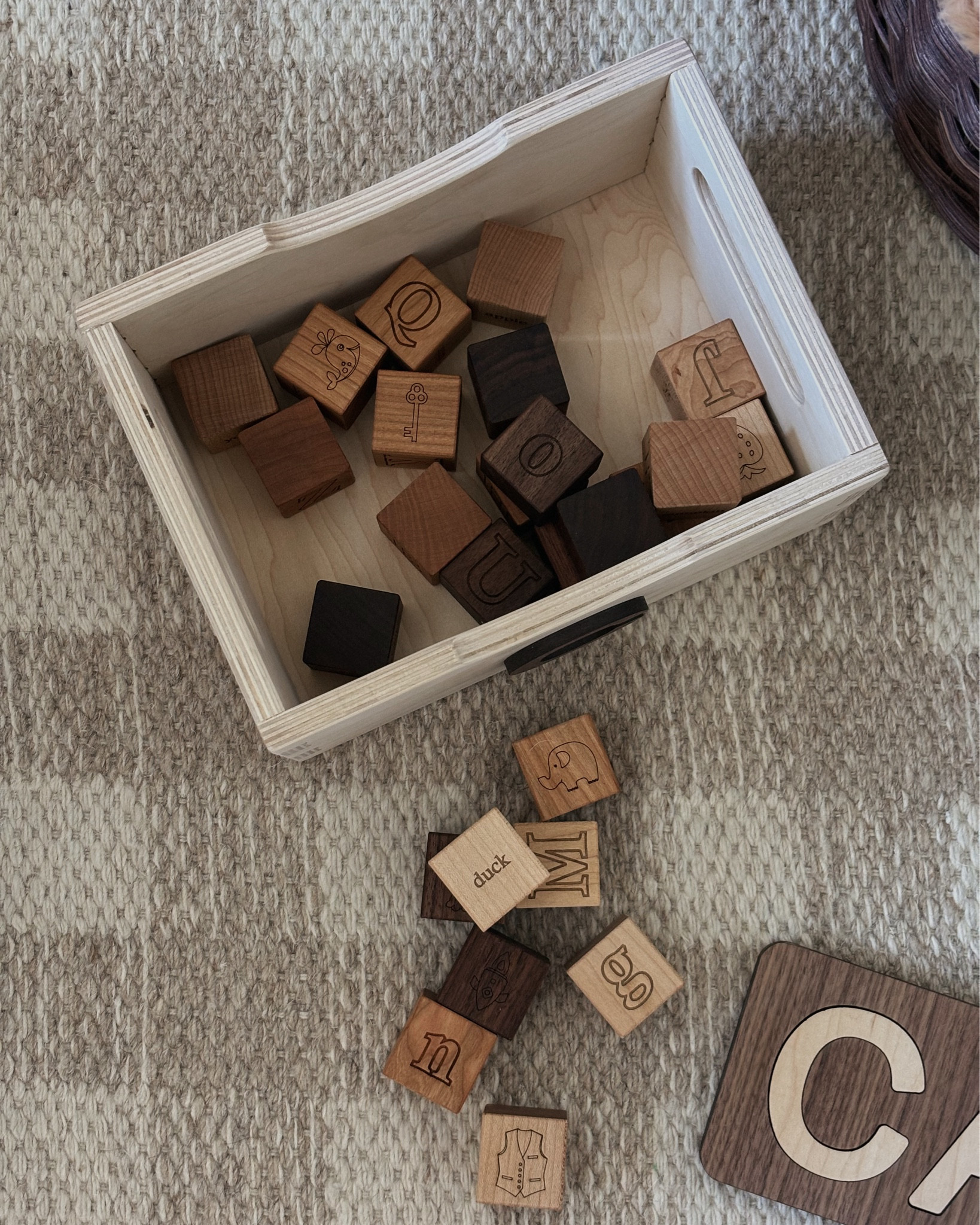Picture alphabet blocks — simple, non-toxic, and such a sweet way to add play + learning to any nursery or playroom shelf 🤎 Linked the exact set.

picture alphabet blocks, wooden blocks, non toxic toys, baby toys, toddler toys, early learning toys, classic toys, Montessori toys, neutral playroom, LTK baby, LTK kids, LTK toddler

#LTKKids #LTKBaby #LTKGiftGuide
