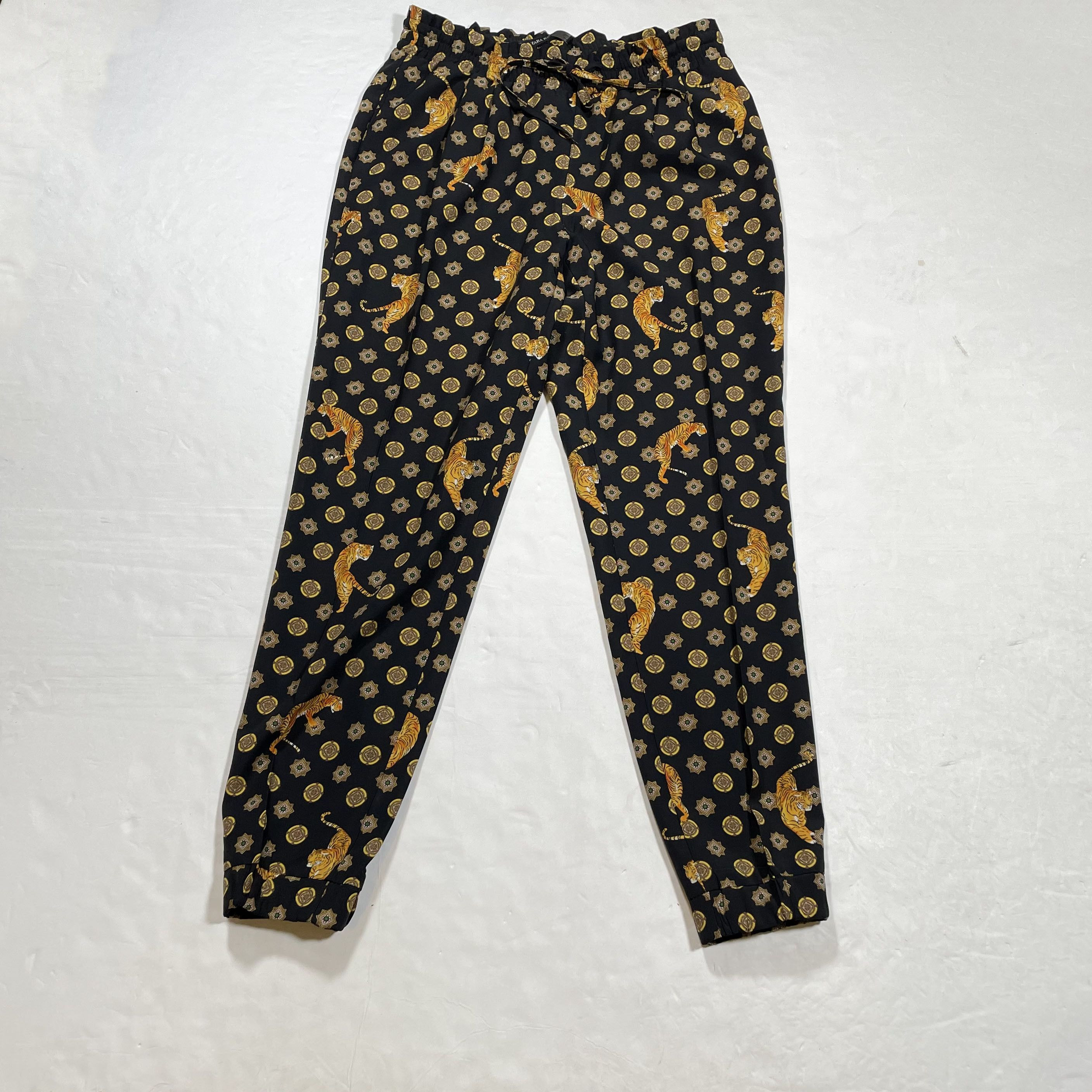 Zara Zara Tiger Animal Print Pattern Mid Rise Ankle Crop | Grailed | Grailed